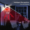 Daytech Solar Strobe Alarm Light with Motion Sensor Siren Outdoor Alarm Siren with Remote Controller 120db Sound Security Siren Light IP67 Waterproof and 4 Mode for Home,Farm,Barn,Villa,Yard