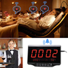 Daytech Wireless Calling System Restaurant Pager Customers Patient Caregiver Alert Paging System for Clinic Hospital Church Office Cafe Shop Smart Nurse Call Button 1 Display Receiver and 10 Call Butt