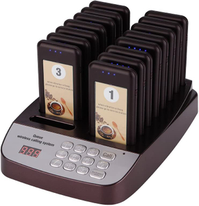 RP01 Queue Waiting Calling System with 16 pagers 