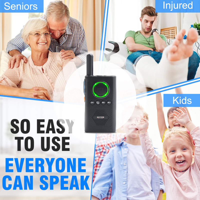 Daytech Wireless Intercom System for Elderly/Kids, Home Intercom System Room to Room 1.5 Miles Long Range Intercom System Wholesale Wireless home Intercoms 