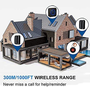 Daytech Wireless CC03 2 Alarm Sensor SOS Button Door Waterproof Wireless Window Door Open Alarm