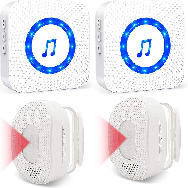 Daytech CC03-HW03 2 Receiver 2 PIR Motion Sensors for Home Store PIR Motion Detector Anti Burglar Alarm