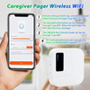 WiFi Smart Caregiver Pager Call Button Wireless Call Bell Alert Button for Elderly/Home/Patient/Seniors / 2 Waterproof SOS Panic Buttons + 1 Receiver (2.4GHz Wi-Fi Only)