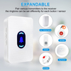 Daytech Wireless Caregiver Pager Call Button Elderly Medical Nurse Alert System for Elderly Monitoring/Seniors
