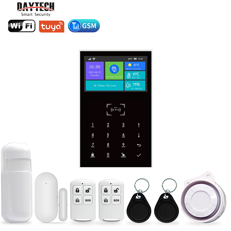 DAYTECH TA06 Wireless Intruder Touch Screen Alarm System