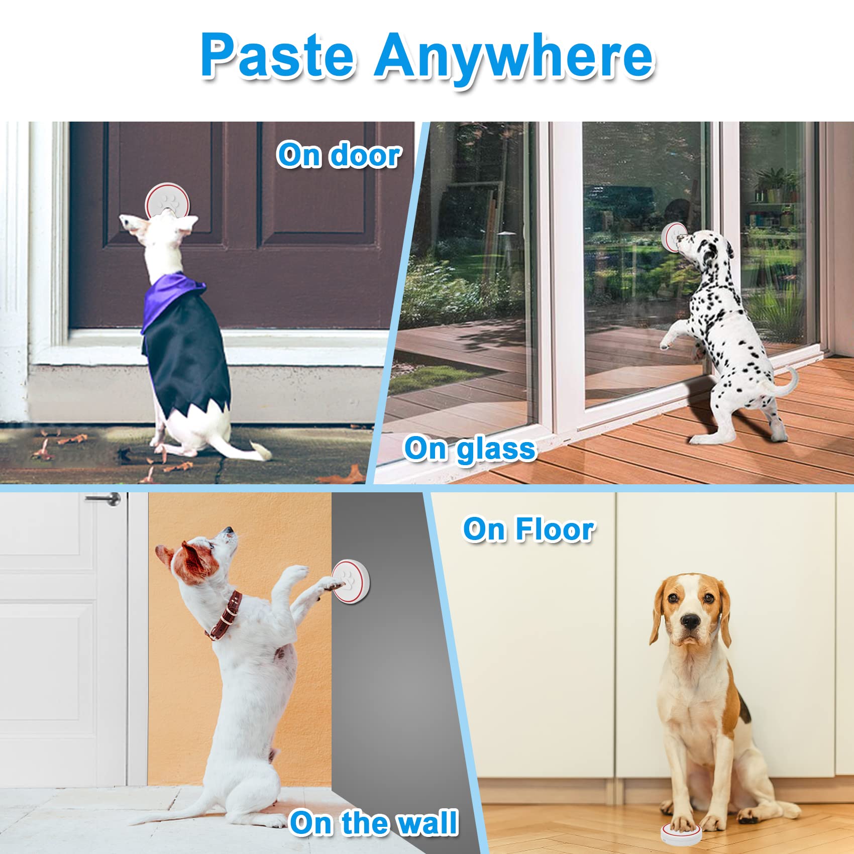 Daytech Dog Doorbell for Potty Training Wireless Training Door Bells