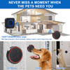 Portable Dog baked pet doorbells for Potty Training IP55 Waterproof Wireless doggy Loud Sound Chime Doorbell