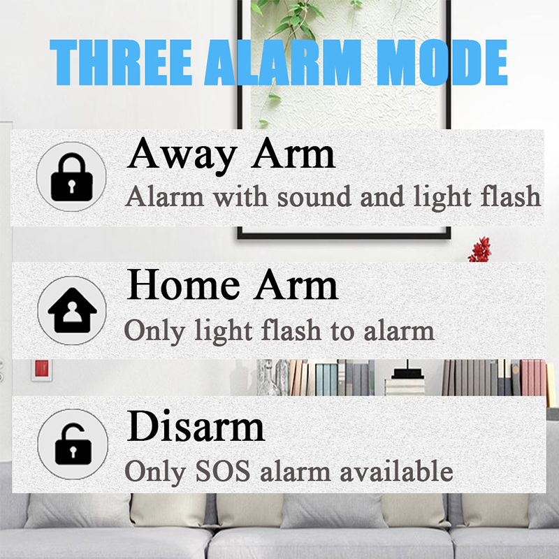 Home Alarm Wireless wifi Security Alarm System With Motion Detector Anti-theft wifi Alarm System