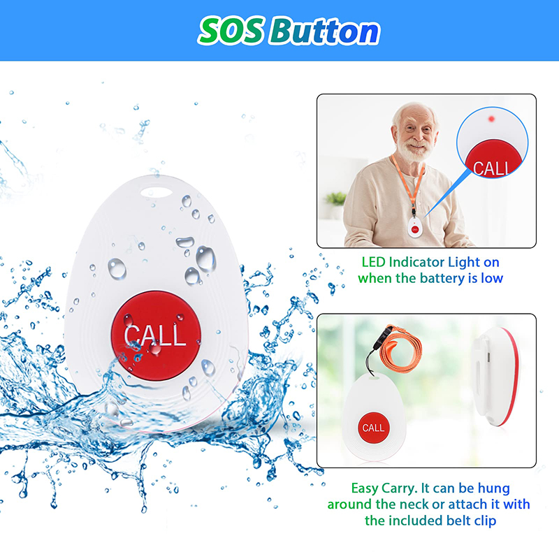 Daytech TY01-1-2 WiFi Smart TUYA nurse pager for Elderly