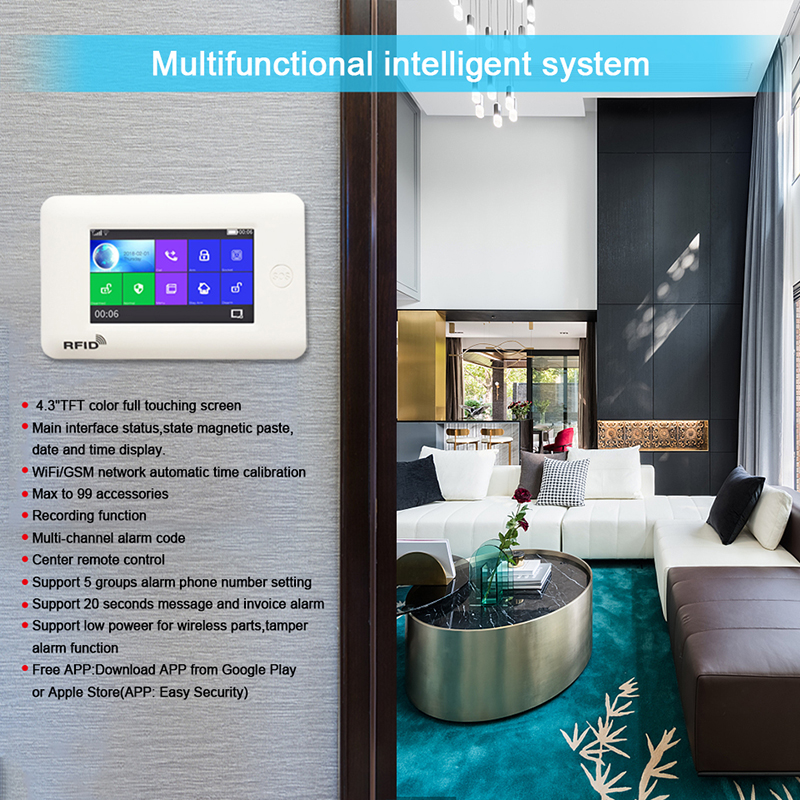 Daytech TA03WH-KIT5 Tuya APP Control home safety System 