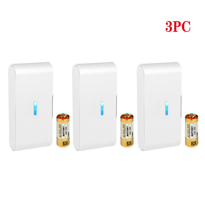 Daytech VA02-1 Wireless vibration sensor 433 MHZ 1527EV home window break alarm glass break vibration alarm detector 3 Pack