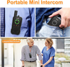 Daytech 1.5 Miles Long Range home Wireless Intercoms Custom Caregiver Pager Intercom for Elderly with Emergency SOS Alarm Walkie-talkie