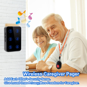 Daytech CC16-2-6 pager for the elderly Call bell with LED Number Display for Patients/Elderly/Seniors/