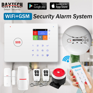 Promotion Newest Tuya Smart Home Alarms WIFI+GSM Security Alarm System with LCD Display