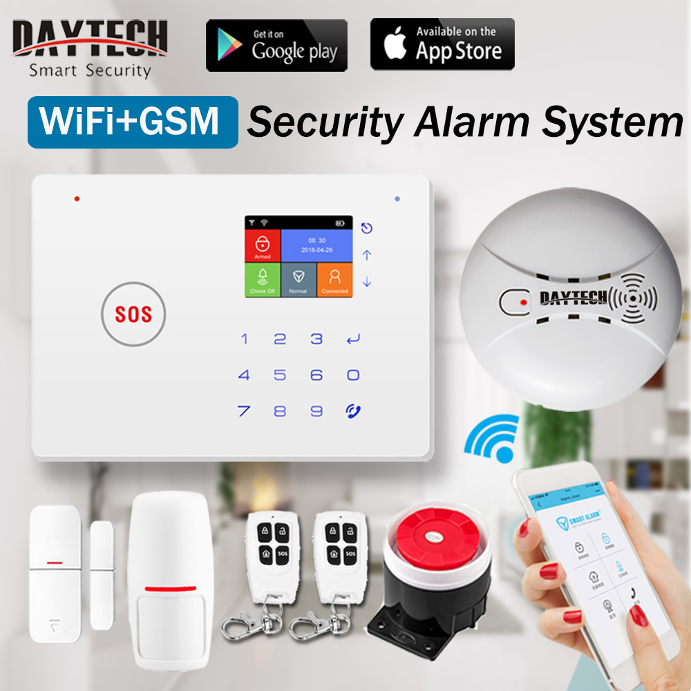 Promotion Newest Tuya Smart Home Alarms WIFI+GSM Security Alarm System with LCD Display
